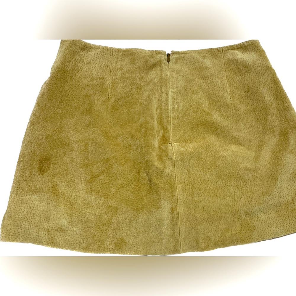 Caramel colored - Size 0 - Leather Skirt